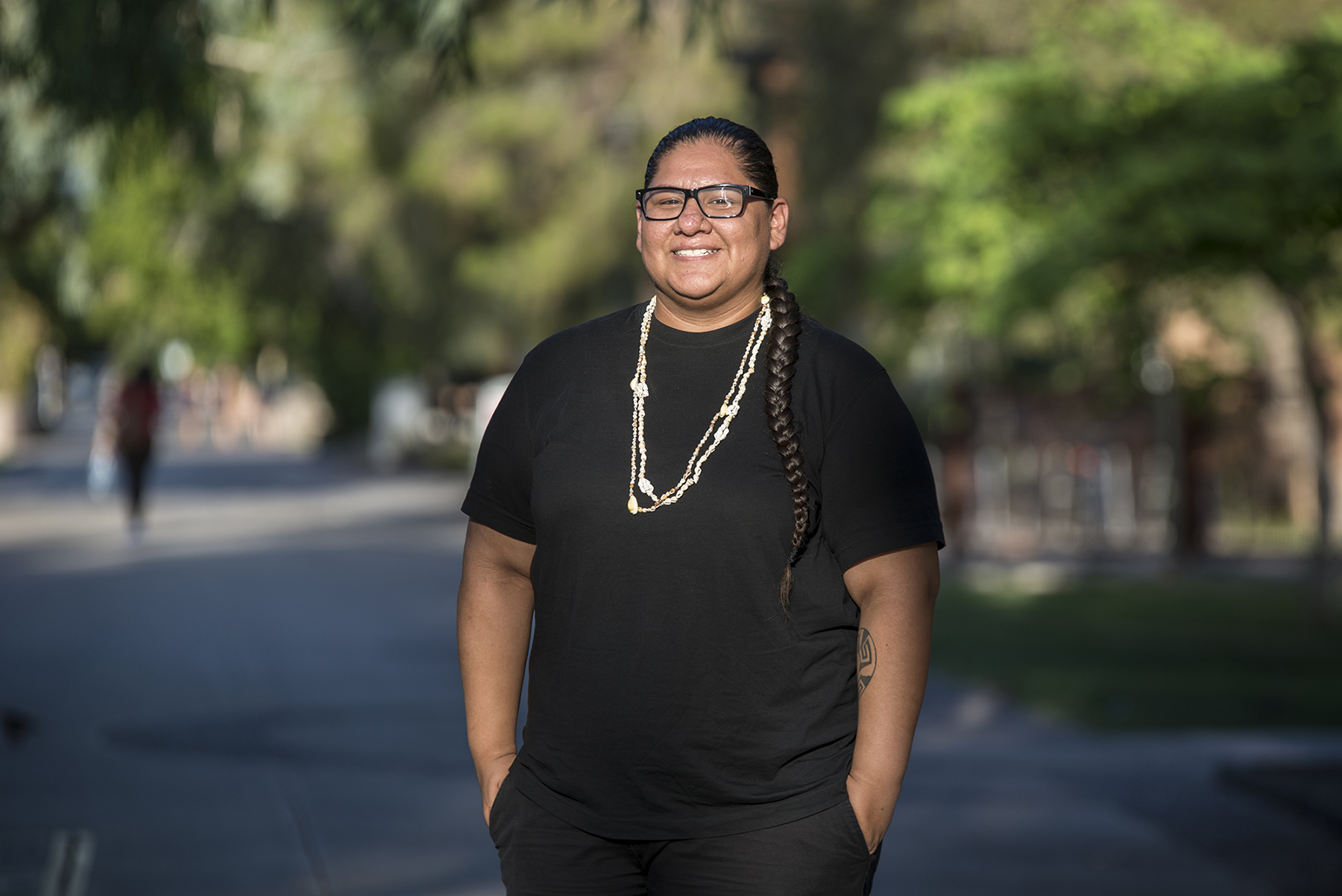 Mikah Carlos studies at Arizona State University and lives in the Salt River Pima-Maricopa Indian Community. She said a poll worker refused to let her use her tribal ID to vote in a recent election in Arizona. (Roman Knertser/News21)