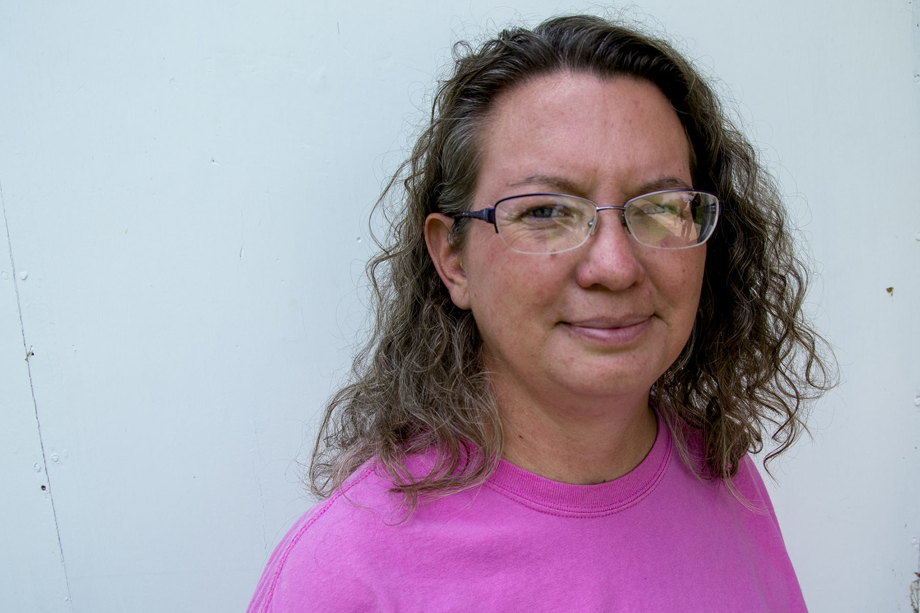 Carri New is a Wichita volunteer who used to work for Bernie Sanders' presidential campaign and conducts voter registration drives. She vehemently opposes the Secure and Fair Elections Act. (Photo by Andrew Clark, audio by Sarah Pitts/News21)